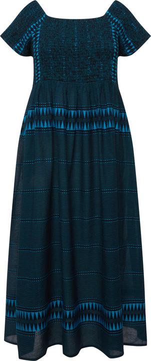 Produktbild Ulla Popken Maxikleid, Ethnomuster, Carree-Ausschnitt, Halbarm (50, 52)