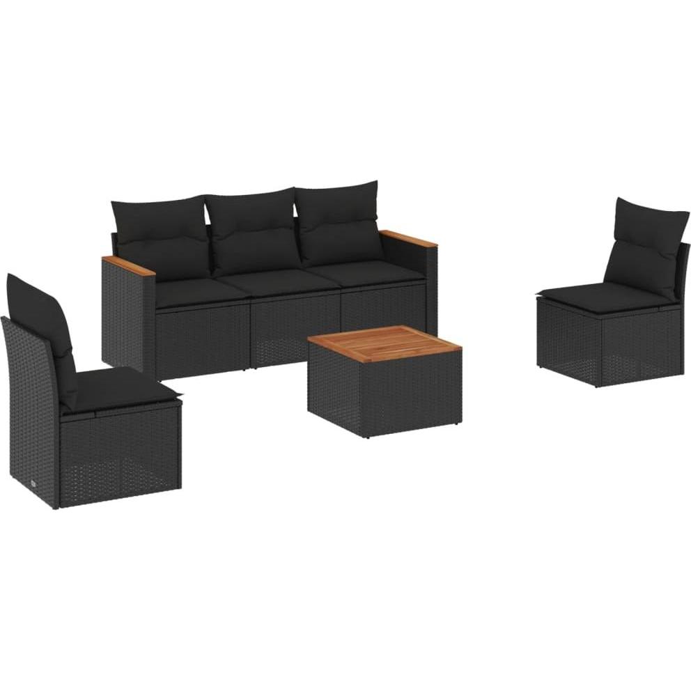 VidaXL, Gartenlounge, 10-tlg. Garten-Lounge-Set mit Kissen