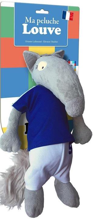 Ma peluche Louve footballeur (17 cm)
