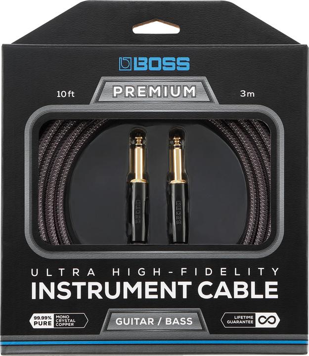 Produktbild BOSS (Electronics) BIC-P10 Premium instrumentkabel recht-recht 3 meter (3 m)