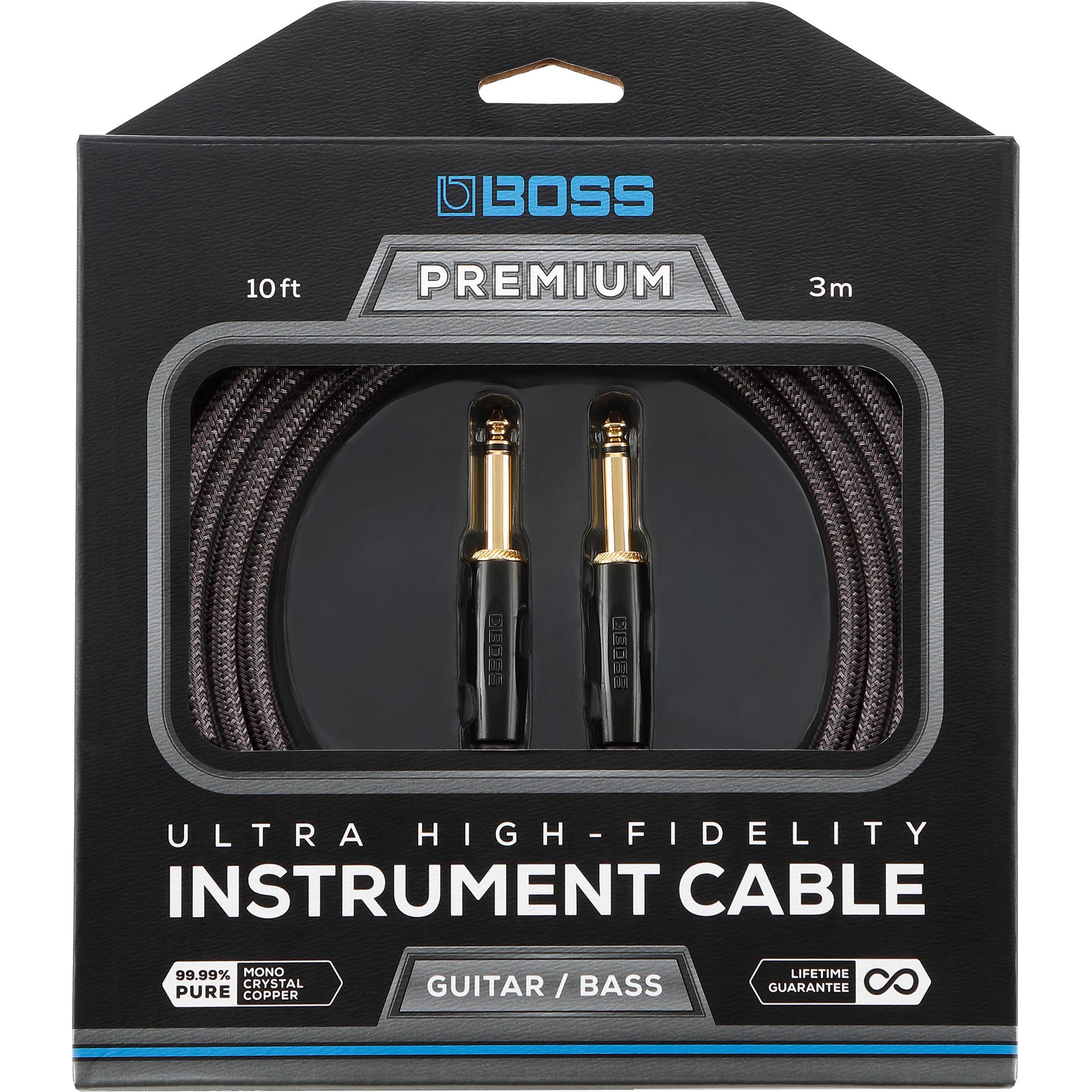 Boss instrumentkabel 3 meter - The Guitar Factory
