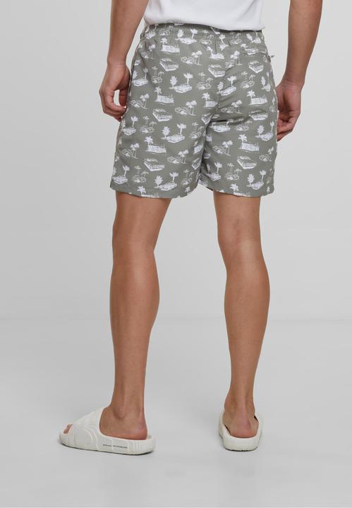 Actual product image Urban Classics Pattern Swim Shorts - 4984 (4XL)
