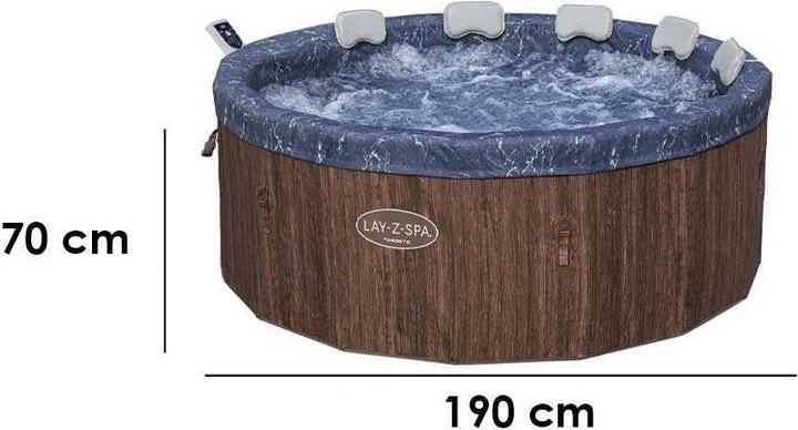 Produktbild Bestway Lay-Z-Spa Toronto Hot Tub, 190 cm x 70 cm (6 Personen)