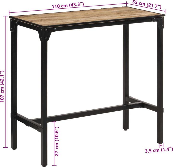 Produktbild vidaXL Toda (110 x 55 x 107 cm)