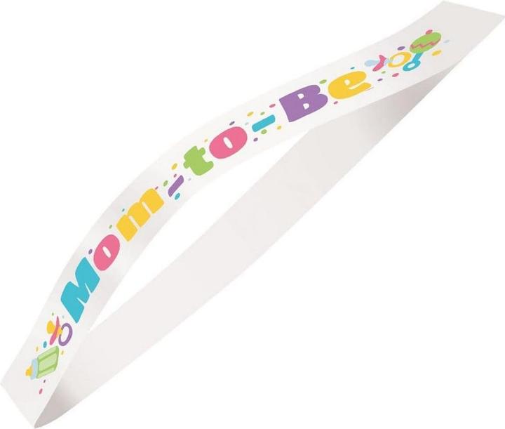 Actual product image Unique Party Mom To Be Satin Baby Shower Party Sash