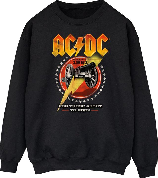 Produktbild AC/DC Sweatshirt aus Baumwolle For Those About To Rock 1981 (M)