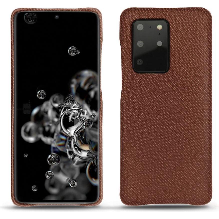 Noreve Lederschutzhülle (Samsung Galaxy S20+ 5G), Smartphone Hülle, Braun