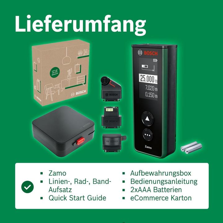 Actual product image Bosch Home & Garden Zamo IV Set UNI (25 m, 635 nm)