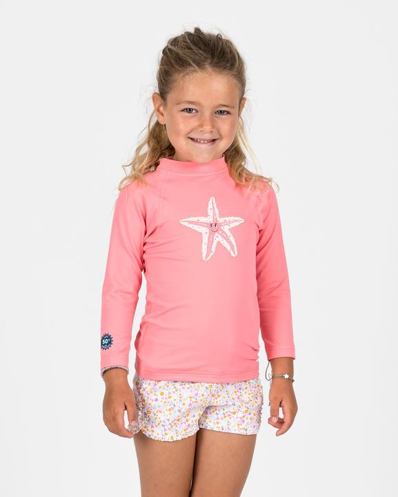 Nabaiji Schwimmshorts Baby/Kinder - Print Blumen weiss/rosa (92)