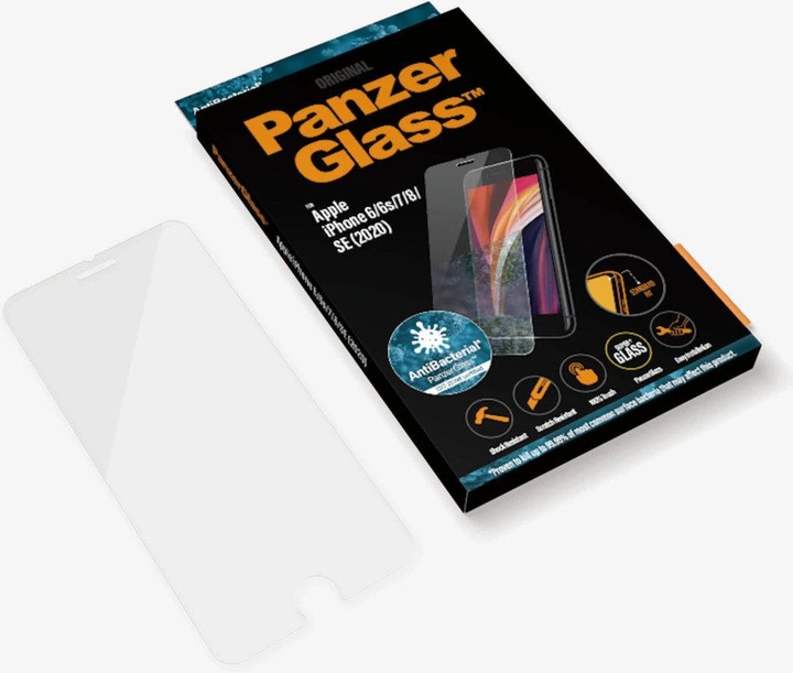 Produktbild PanzerGlass Standard Fit (1 Stück, Apple iPhone 6, Apple iPhone 6s, Apple iPhone 7, Apple iPhone 8, Apple iPhone SE (2nd Gen), Apple iPhone SE (3rd Gen))