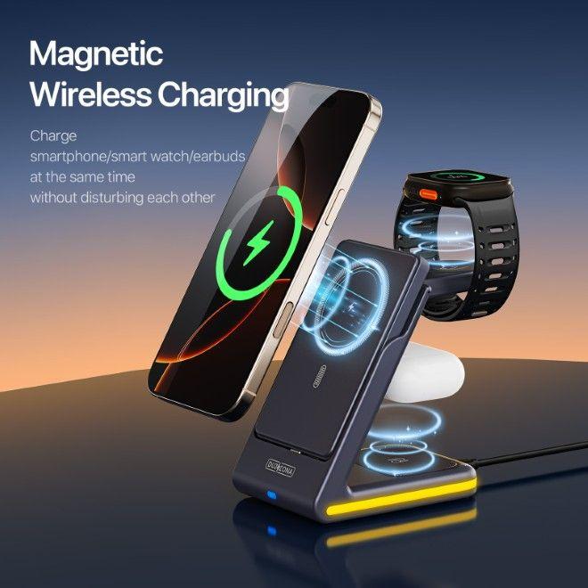 Actual product image Duzzona W24 Series 5-in-1 Wireless Charger with Powerbank 5000mAh