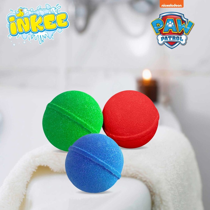 Immagine prodotto Craze Inkee Badekugeln 3er Pack Paw Partol (Sali da bagno)
