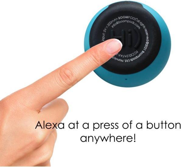 Actual product image Boompods Zero Talk Bluetooth® Speaker Amazon Alexa directly integrated, hands-free, shockproof, w... (5 h, Rechargeable battery operated)