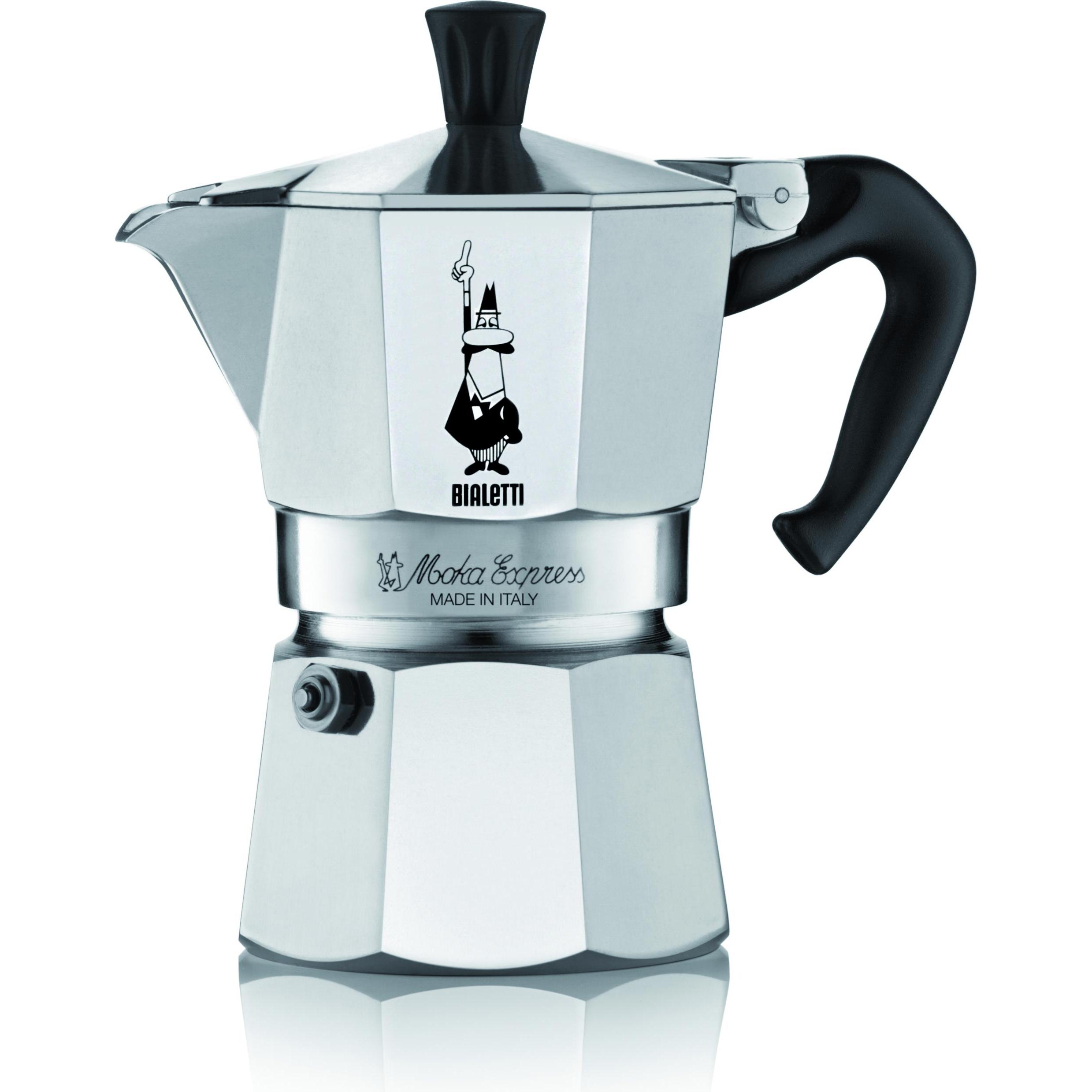 Bialetti Argento Moka 2 Tazze, Caffettiera Moka,