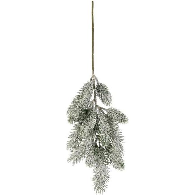 MICA Living, Weihnachtsdeko, Tannenzweig verschneit - aus Kunststoff - 68 cm