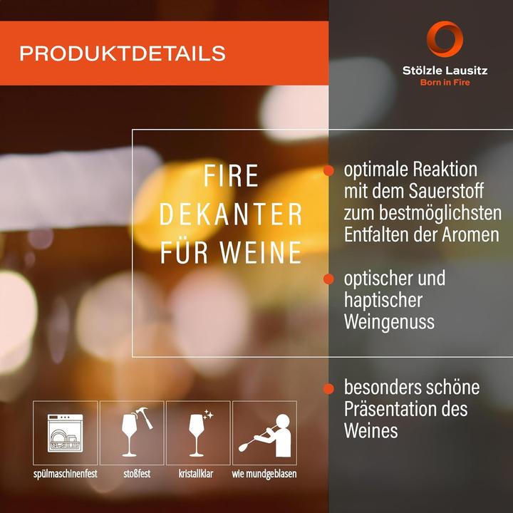 Produktbild Stölzle Dekanter Fire Vulkanos (0.25 l)