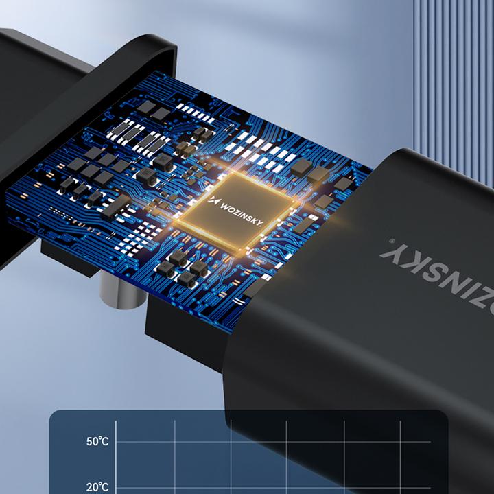 Actual product image Wozinsky Åadowarka sieciowa CWCUCB 30W USB-C / 2 x USB-A - czarny (30 W)