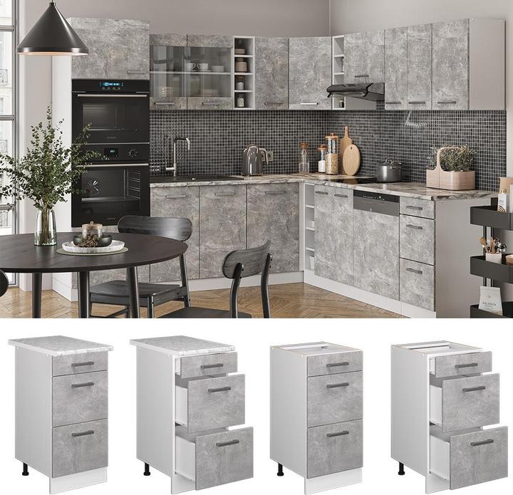 Produktbild Vicco R-Line mit Schubladen, AP Anthrazit (40 x 60 x 81.5 cm)