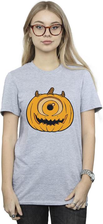 Actual product image Disney Womens/Ladies Pumpkin Cotton Boyfriend Halloween T-Shirt (XL)