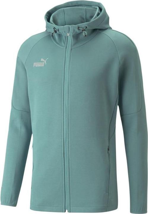 Produktbild Puma Herren Pullover TeamFINAL Casuals Hooded Jkt grün 657383 34 (S) (S)