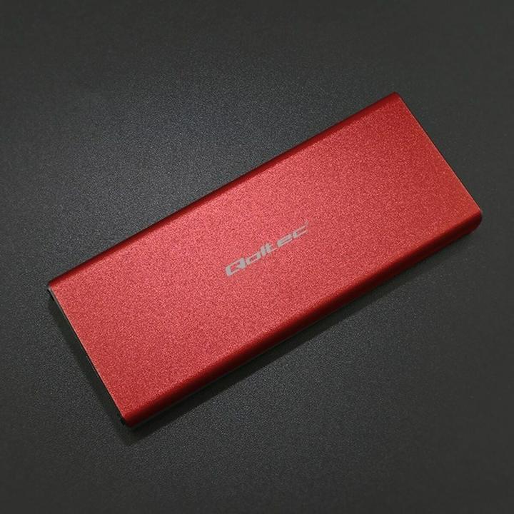 Actual product image Qoltec Aluminiowa Obudowa | Kieszeń na dysk M.2 SSD | SATA | NGFF | USB 3.0 | Super speed | 2TB | (M.2)