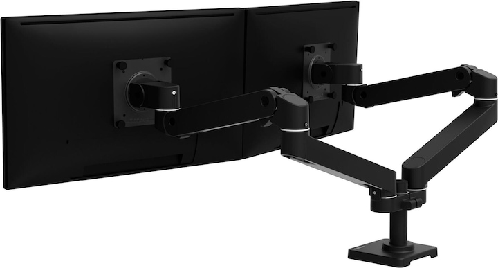 Ergotron LX PRO ARM DUAL SIDE-BY-SIDEblack (Tisch, 27")
