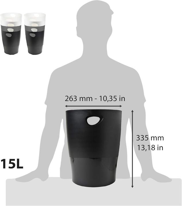 Actual product image Exacompta Ecobin Office Paper Bin (15 l)