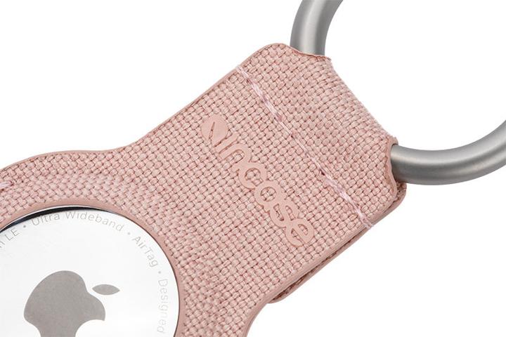 Actual product image Incase Key Clip with Woolenex for AirTag - Blush Pink