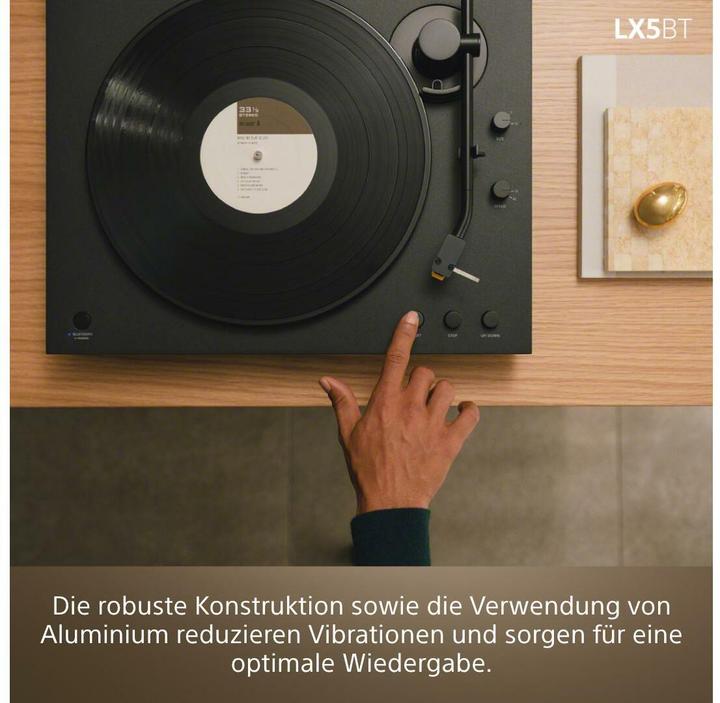 Immagine prodotto Sony PS-LX5BT Plattenspieler schwarz (Automaticamente)
