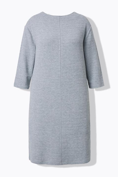 Produktbild Ulla Popken Strickkleid, Struktur, U-Boot-Ausschnitt, 3/4-Arm (60)