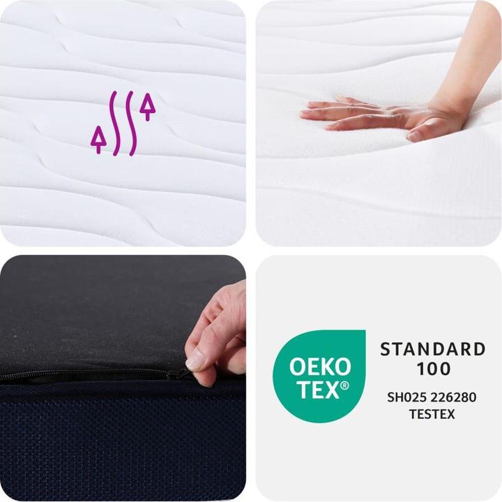 Produktbild vidaXL Taschenfederkern-Matratze (Schaumstoffkern, 90 x 200 cm)