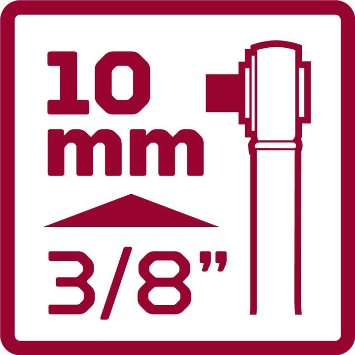 Produktbild Gedore Red red R50050009 2K-Umschaltknarre 3/8 gekröpft 206 mm Rückschwenkwinkel 10° (3/8")