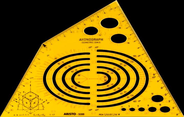 Actual product image Aristo Axonograph stencil (240 mm)