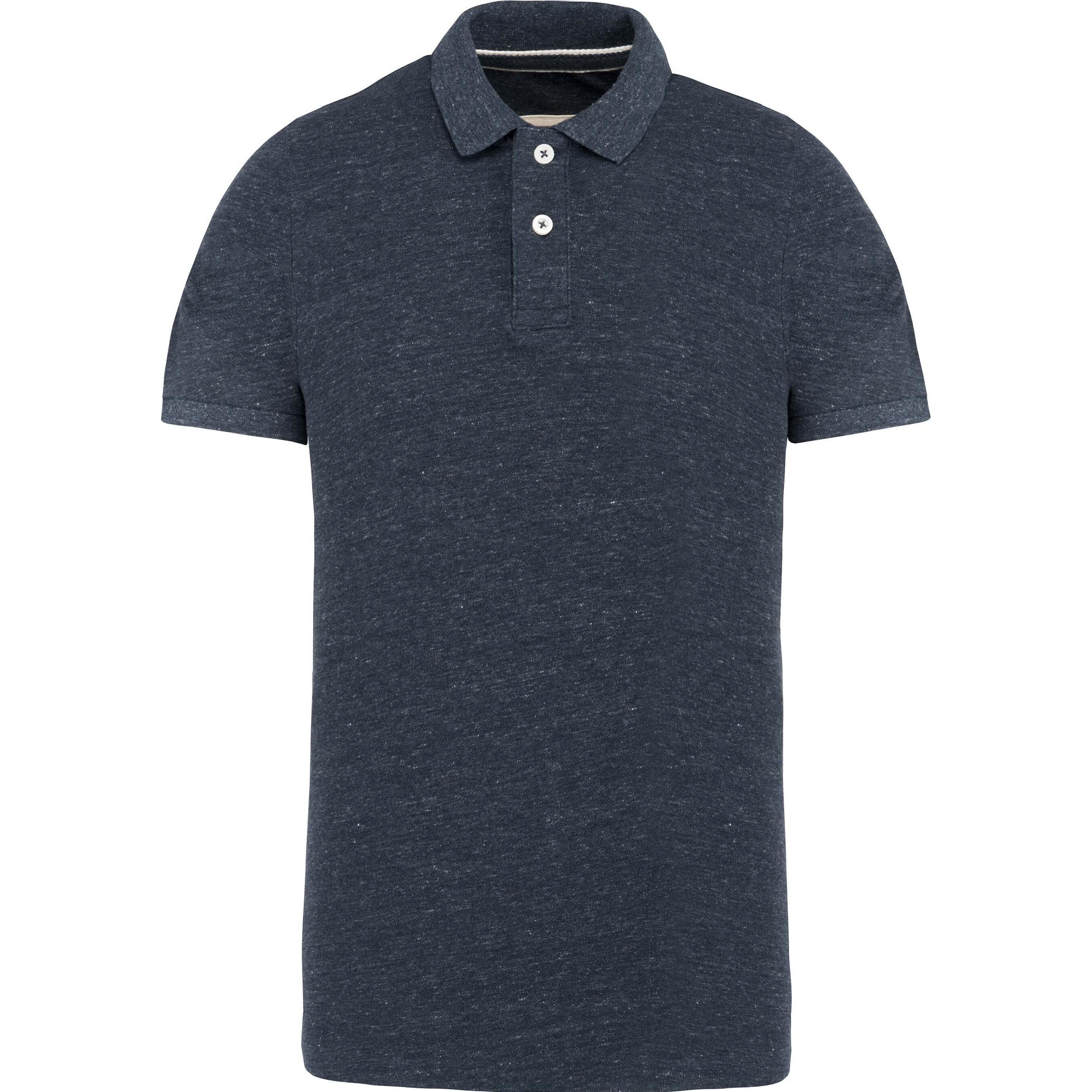 Kariban, Herren, Shirt, Vintage-Polohemd, Blau, (XXL)