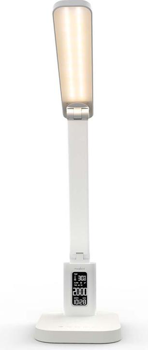 Produktbild Nedis LED-Schreibtischlampe | Dimmbar | 3 Licht-Modi | 220 lm | Wiederaufladbar | DimmSchalter | Wei (220 lm)
