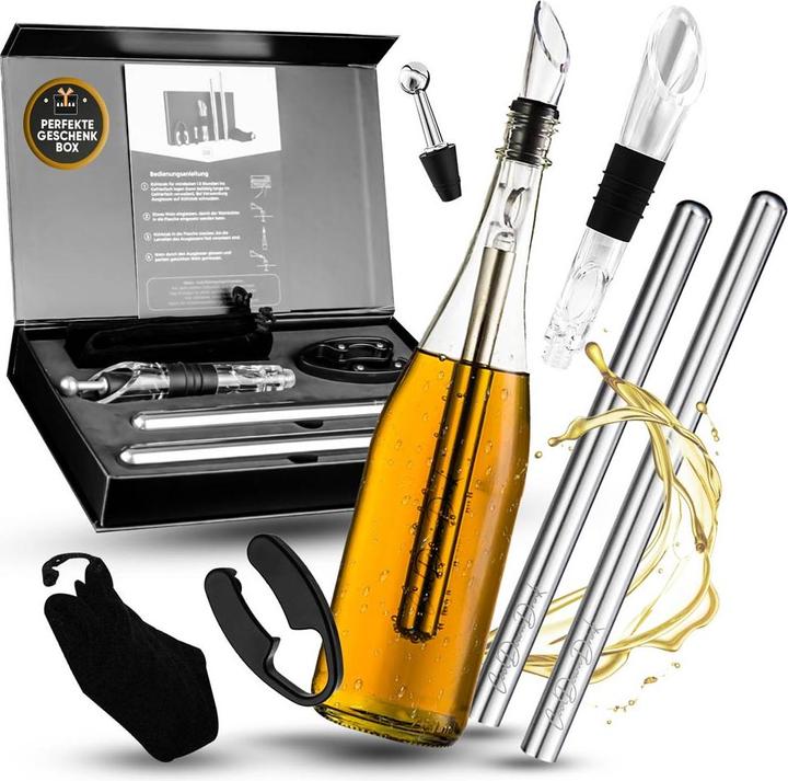 CoolDownDrink Wine cooling rack set, 6-piece (Wine thermometer)
