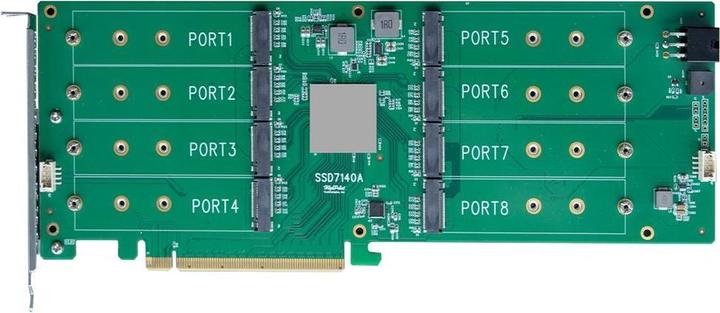 Actual product image HighPoint Host Bus Adapter Rocket 1108 PCI-Ex16v3 - 8x M.2 NVMe