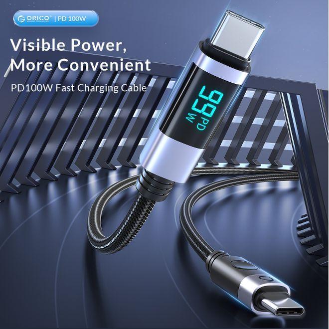 Image du produit Orico LED Display PD 100W Series Fast Charging Cable (0.50 m, 100 W)