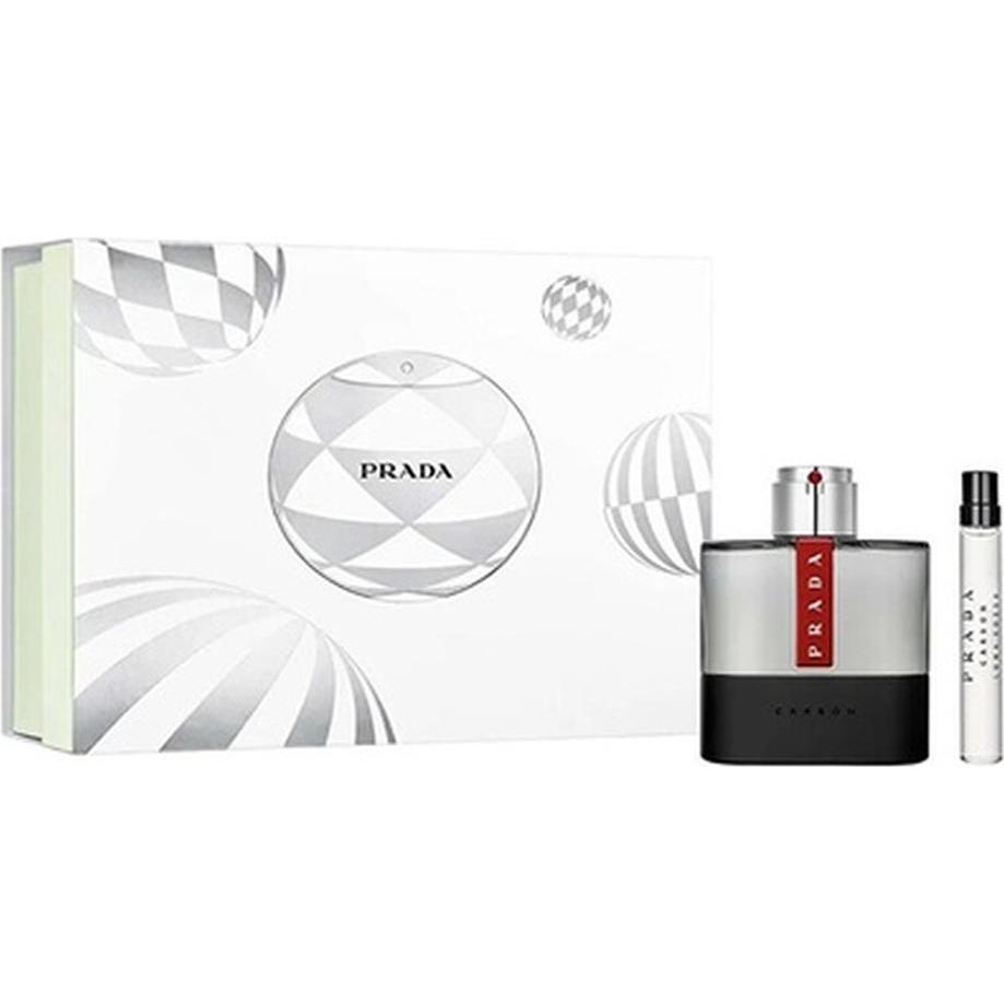 Prada, Set regalo bellezza, LUNA ROSSA CARBON EDT SPRAY 100 ML + GEL 75 ML SET (Set di profumi)