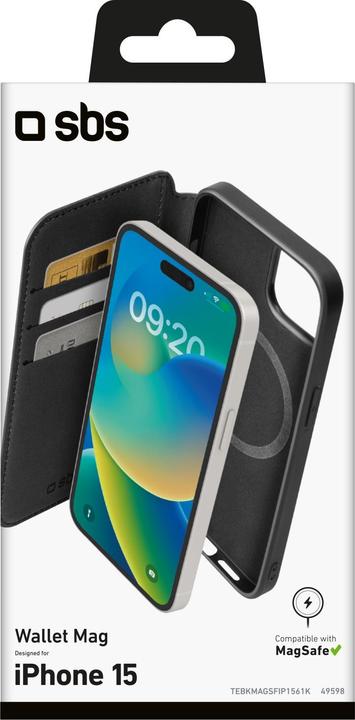 Image du produit SBS Book Wallet MagSafe (Apple iPhone 15)
