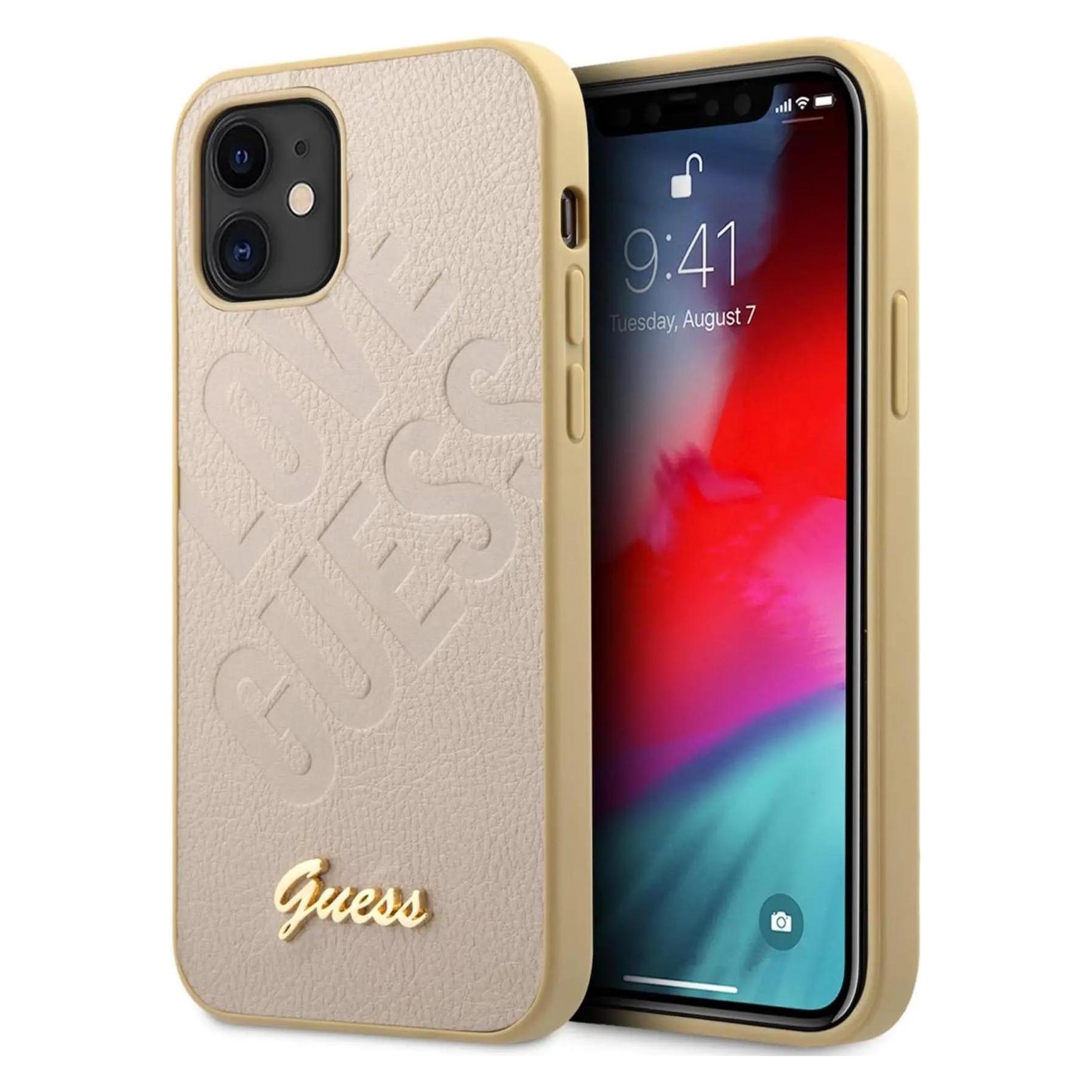 Guess Case (Apple IPhone 12 Mini), Smartphone Hülle, Gold