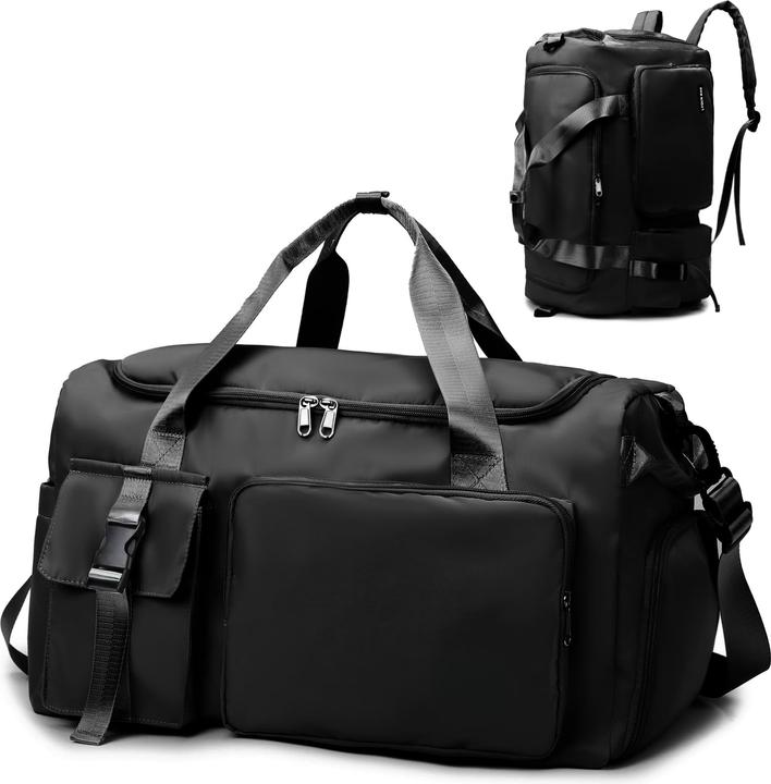 Only-Bags.Store Sporttasche Reisetasche mit Schuhfach Nassfach Wasserdichte Trainingstasche Reiseseesack mit (55 l)
