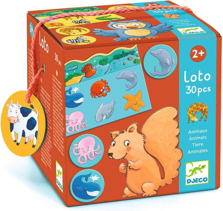 Djeco Lernspiel Tiere (Deutsch, Englisch, Französisch)
