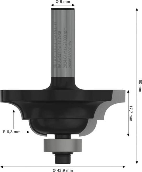 Produktbild Bosch Professional Zubehör Kantenformfräser