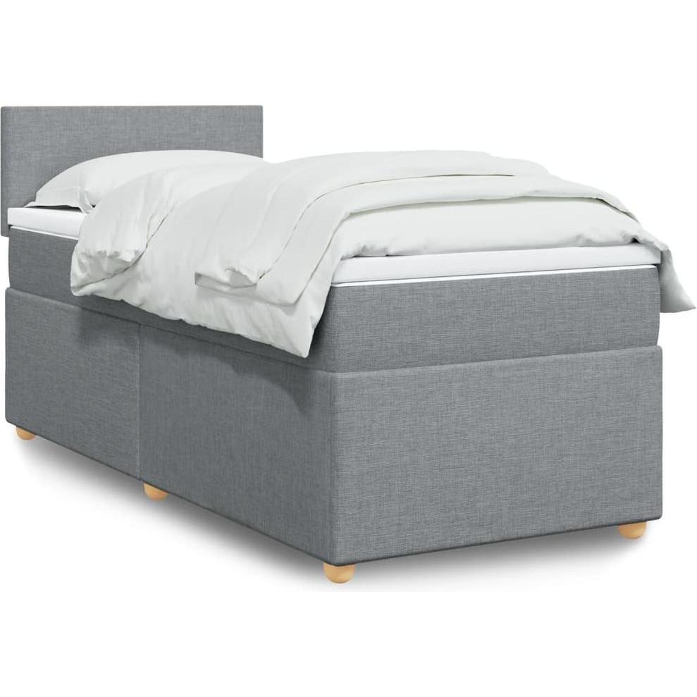 VidaXL, Bett, Bo x springbett mit Matratze 100 x 200 cm Stoff (100 x 200 cm)