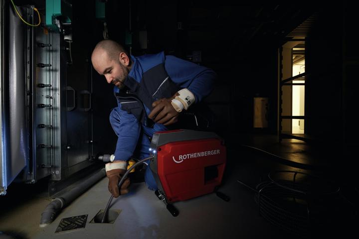 Actual product image Rothenberger R600 VarioClean battery pipe cleaning machine 18 V Solo ( 1000003345 ) CAS - without battery, o (1 pcs.)