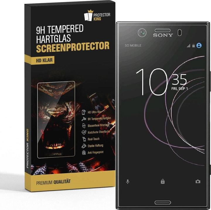 Produktbild Protectorking 1x echtes Tempered 9H Panzerhartglas 3D KLAR (1 Stück, Sony Xperia XZ1 Compact)