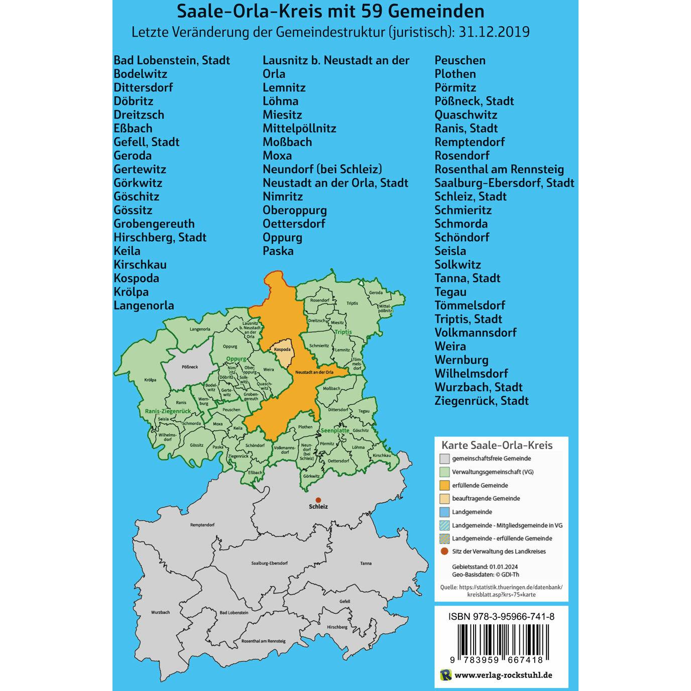 Thumbnail - Wappen, Flaggen und Siegel SAALE-ORLA-KREIS - Ein Lexikon - Ausgabe 2024, Fachbücher von Hartmut Ulle