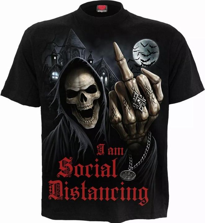 Immagine prodotto Spiral Social Distance Maglietta Maniche Corte Adulto Unisex (S)
