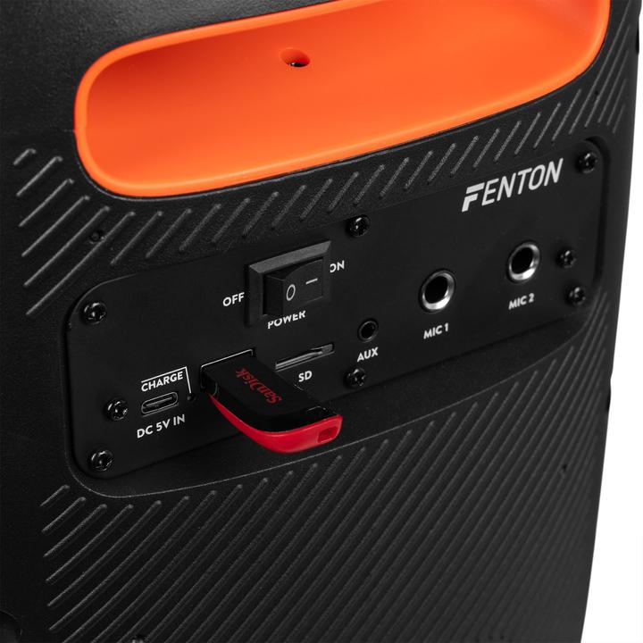 Produktbild Fenton Bluetooth Speaker Track160 Schwarz (10 h, Akkubetrieb, Netzbetrieb)
